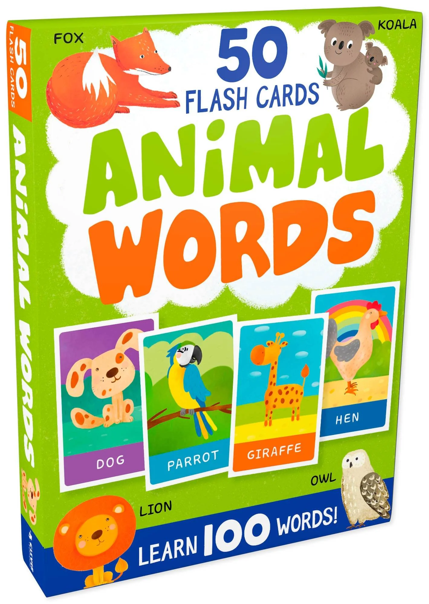 Animal Words. 50 Flash Cards - Image 2