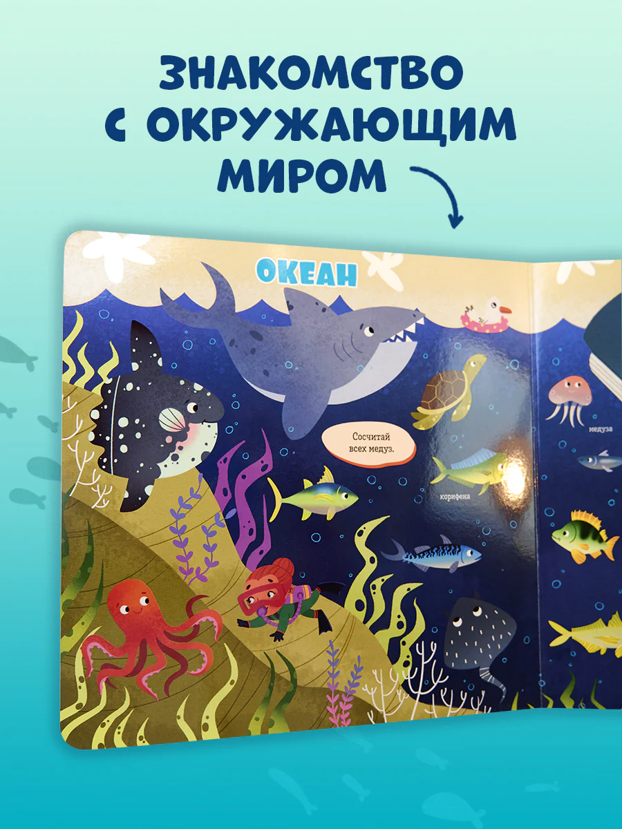 Книжки-картонки. Найди и покажи, малыш. Океаны и моря - Image 4