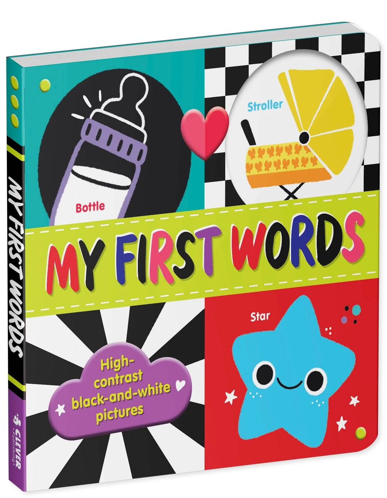 ספר שחור לבן לתינוק - My First Words - Image 2
