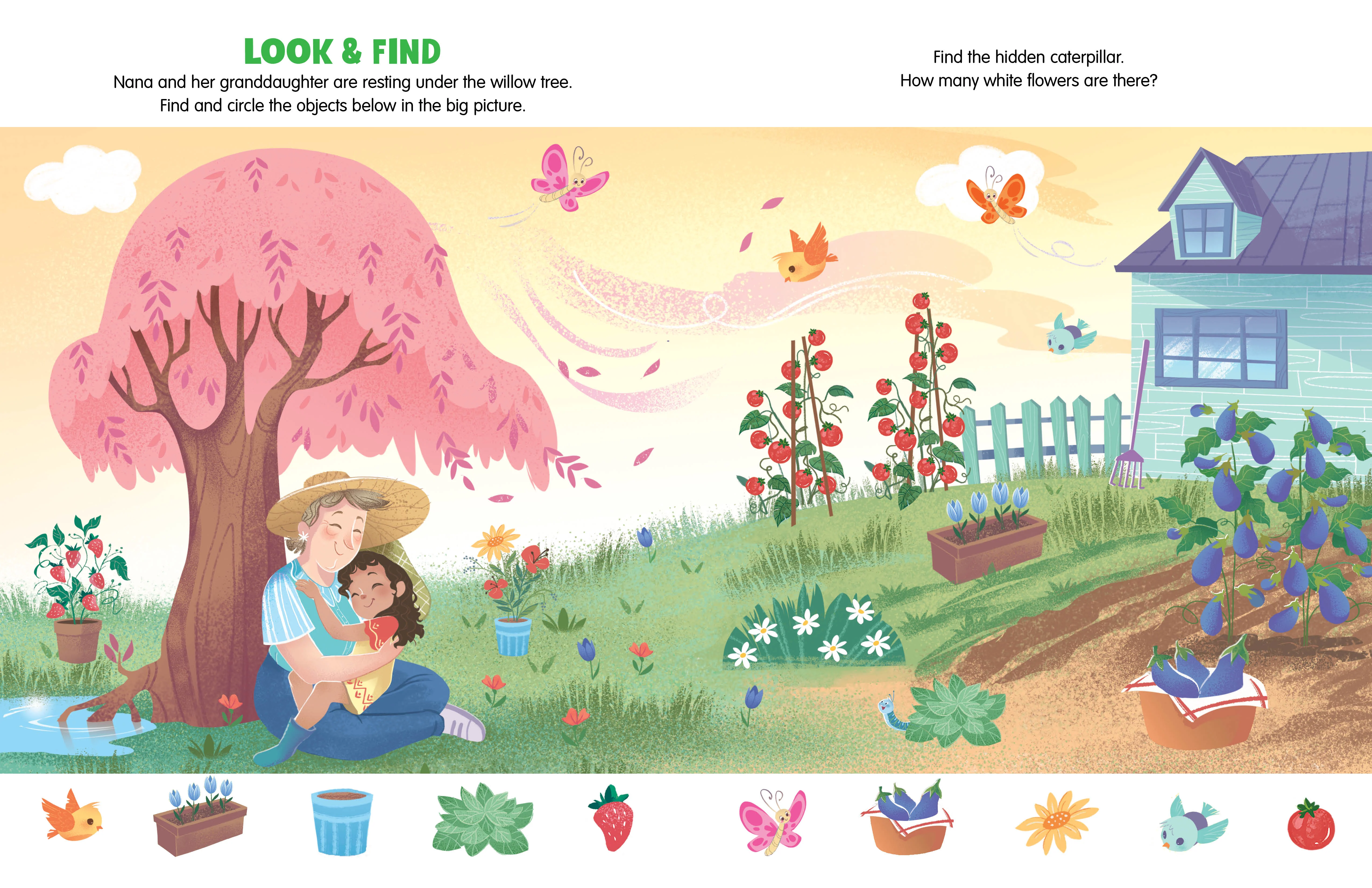 Nana's Garden: An Activity and Coloring Book - Image 4
