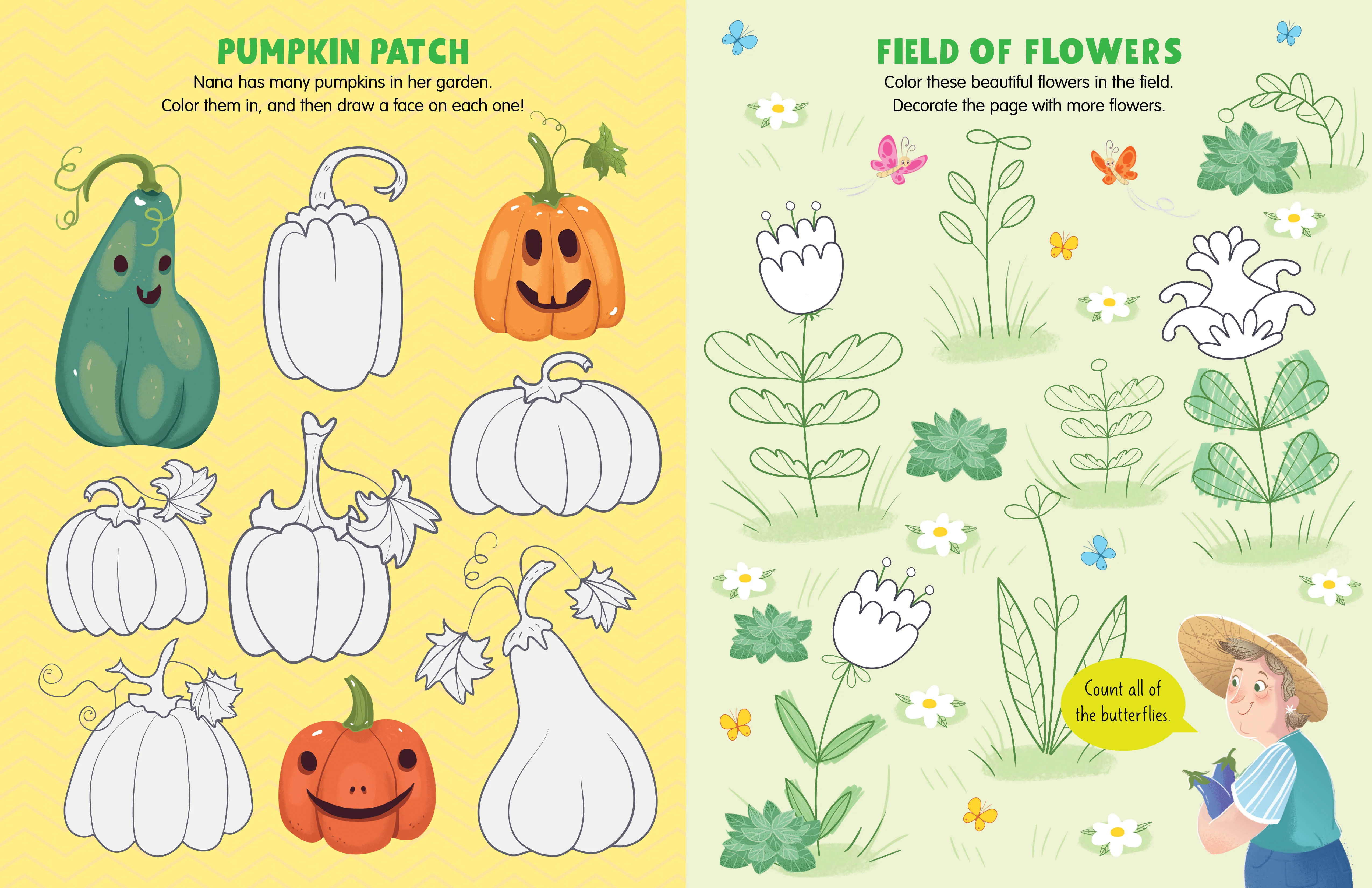Nana's Garden: An Activity and Coloring Book - Image 6