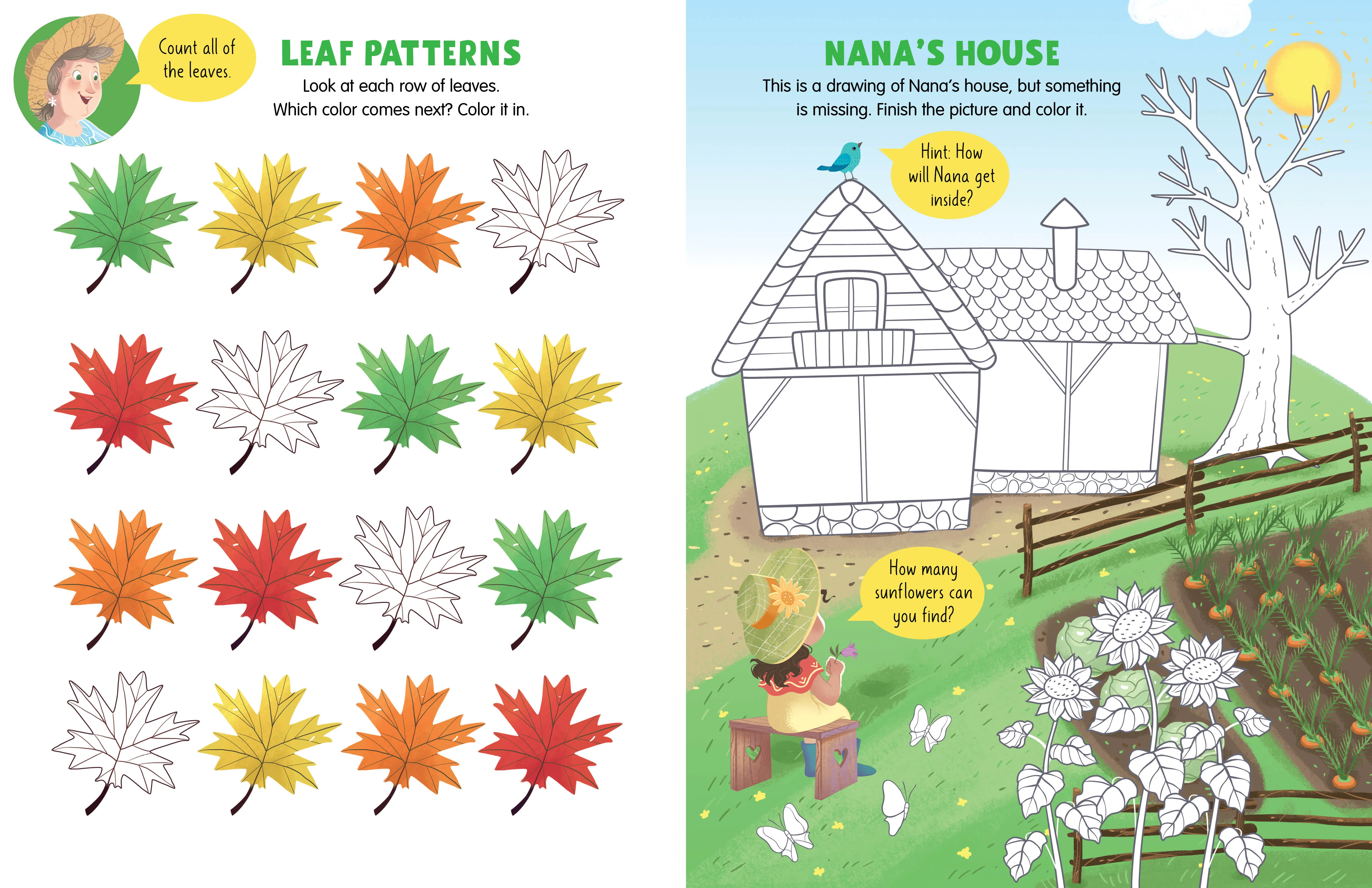 Nana's Garden: An Activity and Coloring Book - Image 7